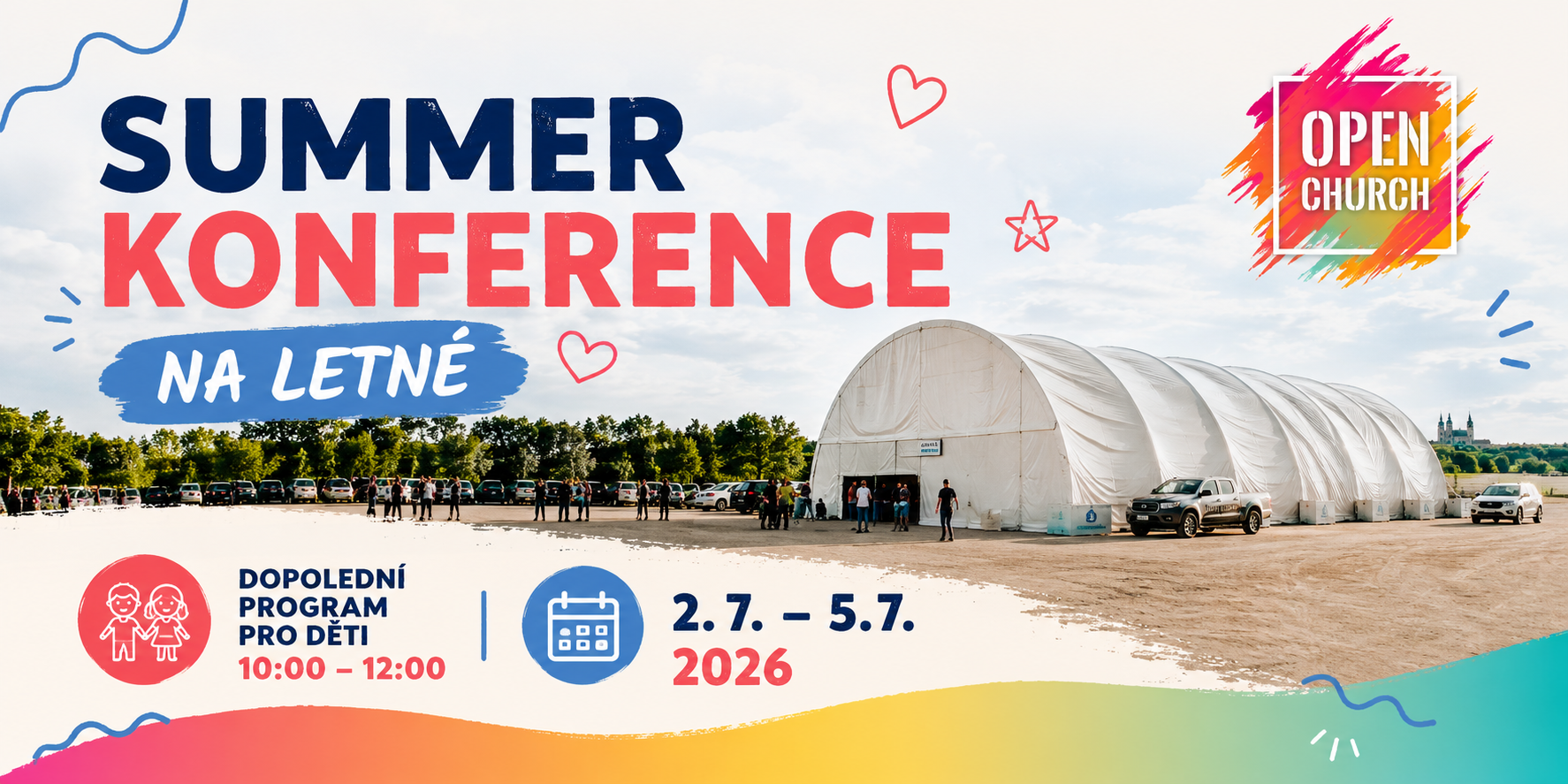 Summer Konference na Letné – dopolední program pro děti 2.7.–5.7.2026